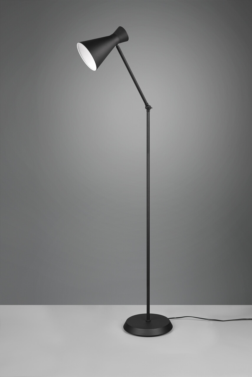 Lampadar Enzo, RL, 25x48.8x150 cm, 10W, 1x E27, metal, negru mat - imagine 6